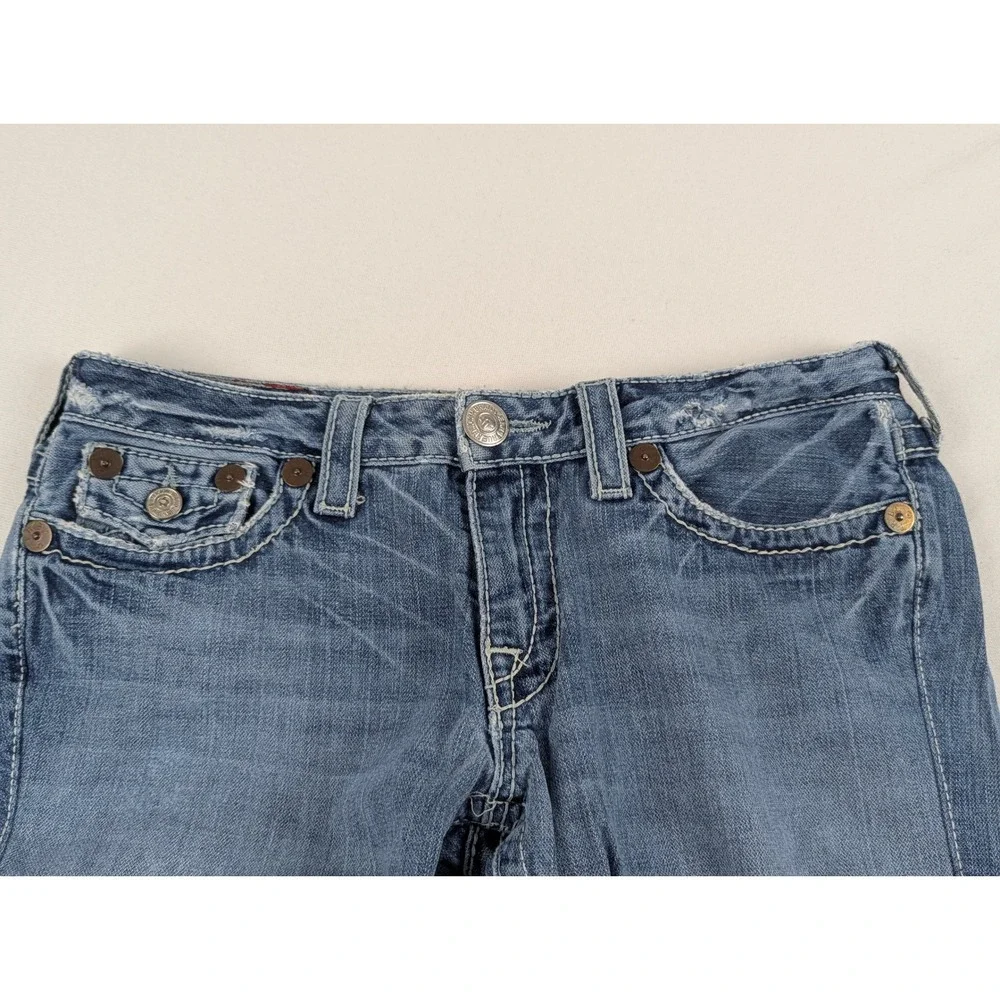 True Religion Billy Big T Mens Blue Bootcut Jeans Size 31 Made in USA